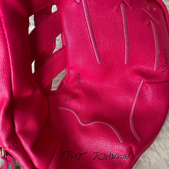 Betsey Johnson batter up baseball glove wristlet - Picture 5 of 7